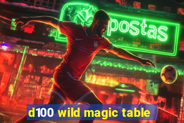 d100 wild magic table