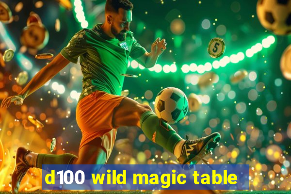 d100 wild magic table