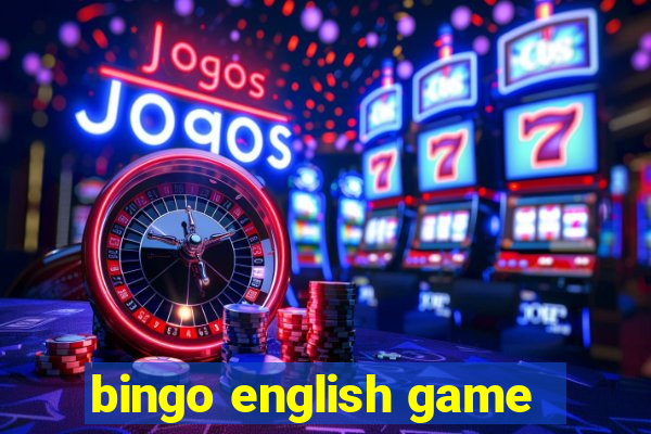 bingo english game