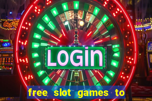 free slot games to win real money