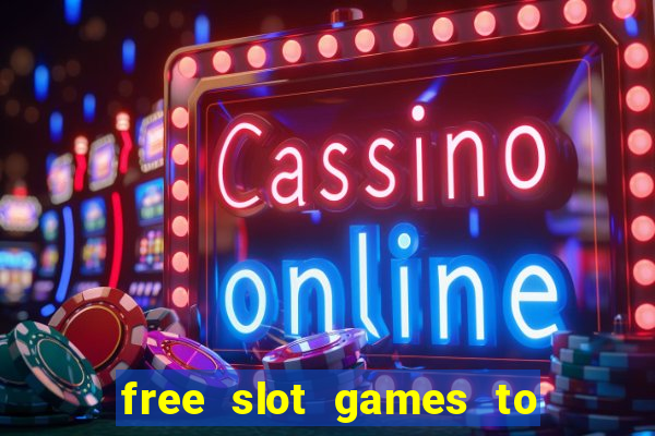 free slot games to win real money