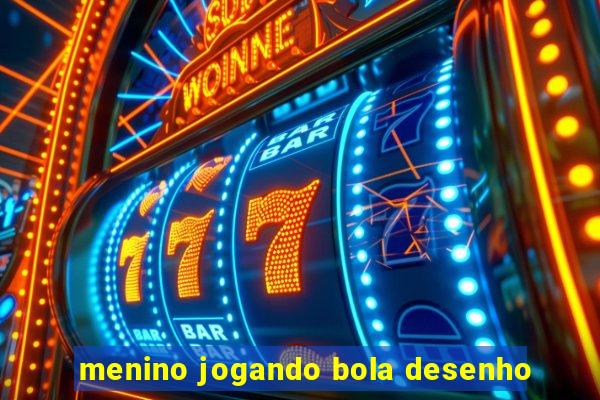 menino jogando bola desenho