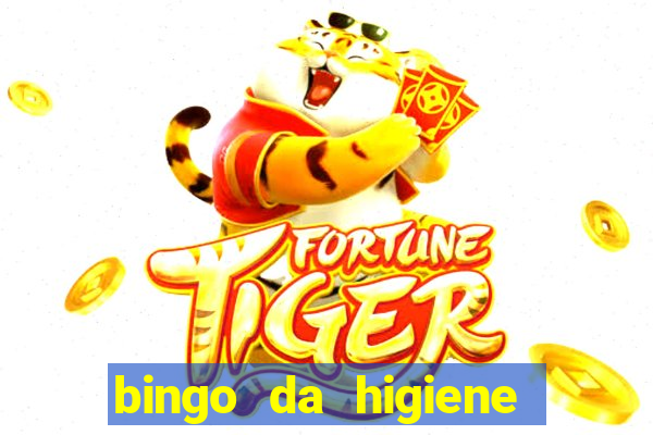 bingo da higiene pessoal para imprimir