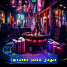 horario para jogar fortune tiger hoje