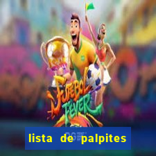 lista de palpites jogos de hoje