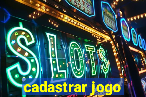 cadastrar jogo