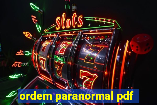 ordem paranormal pdf