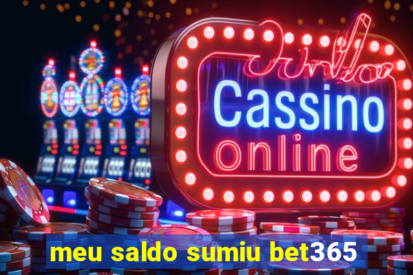 meu saldo sumiu bet365