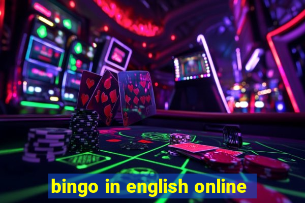 bingo in english online