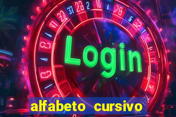 alfabeto cursivo para treinar caligrafia