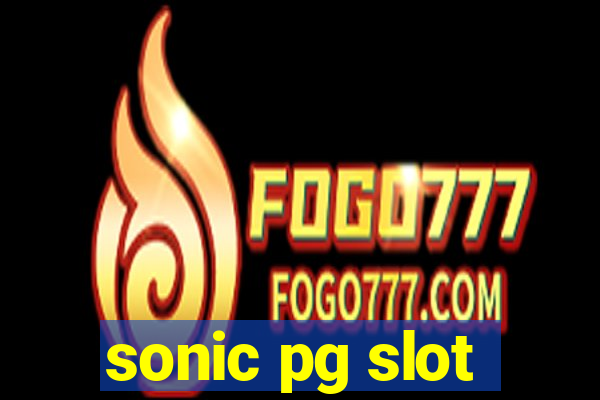 sonic pg slot