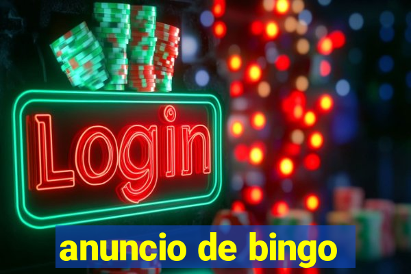 anuncio de bingo