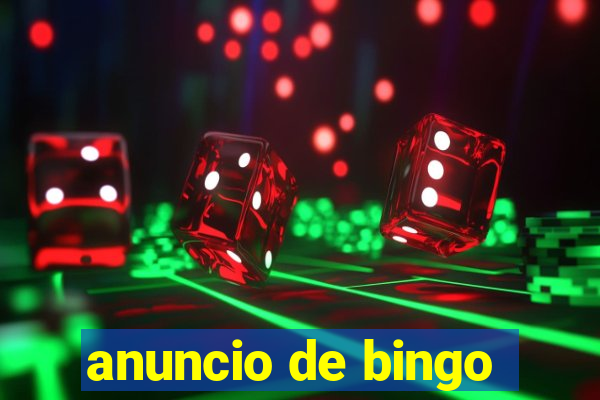 anuncio de bingo