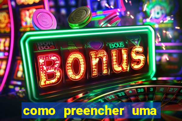 como preencher uma cartela de bingo