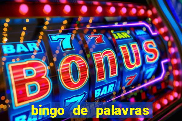 bingo de palavras para imprimir colorido