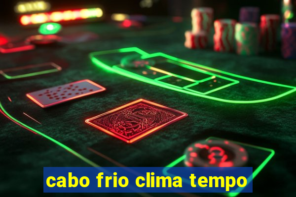 cabo frio clima tempo