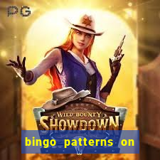 bingo patterns on slot machines