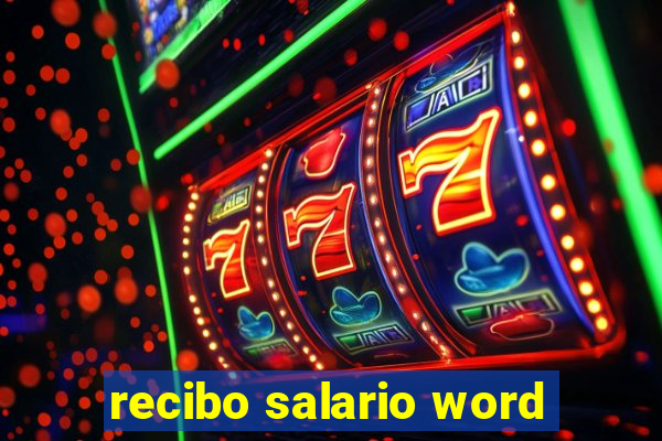 recibo salario word