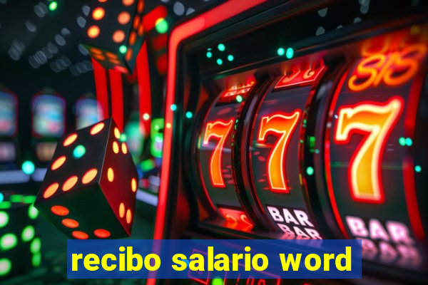 recibo salario word