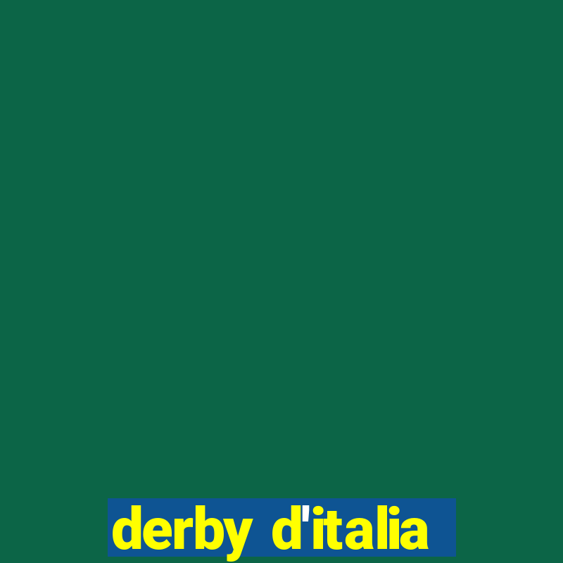 derby d'italia