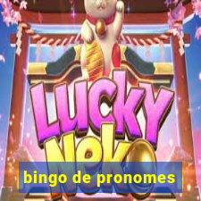 bingo de pronomes