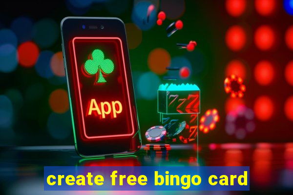 create free bingo card