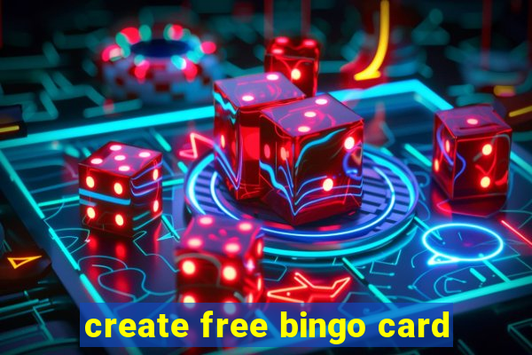 create free bingo card