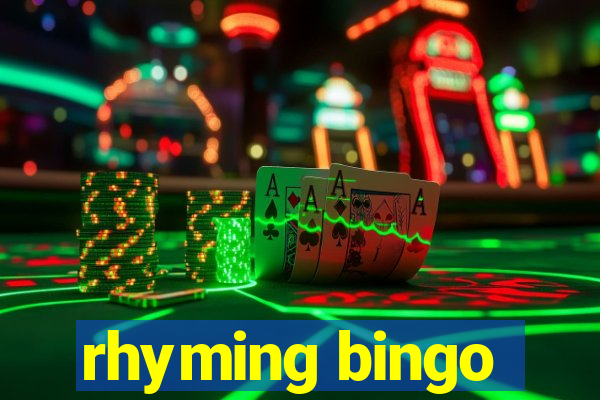 rhyming bingo