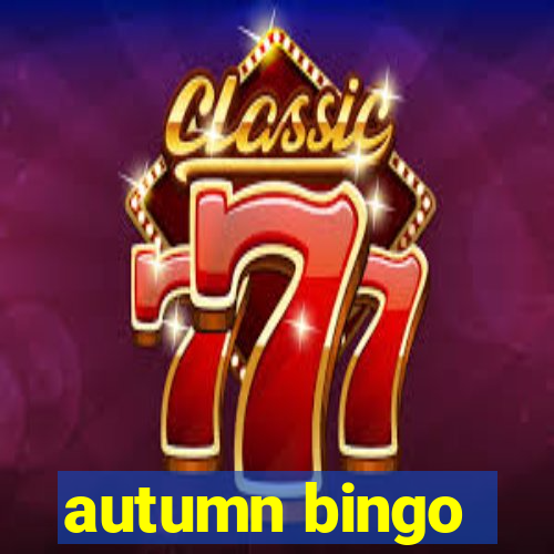 autumn bingo