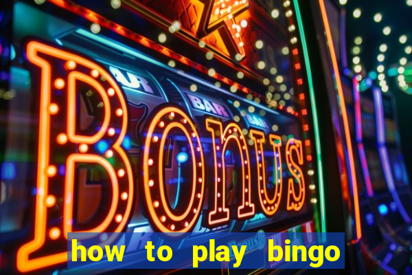 how to play bingo for money