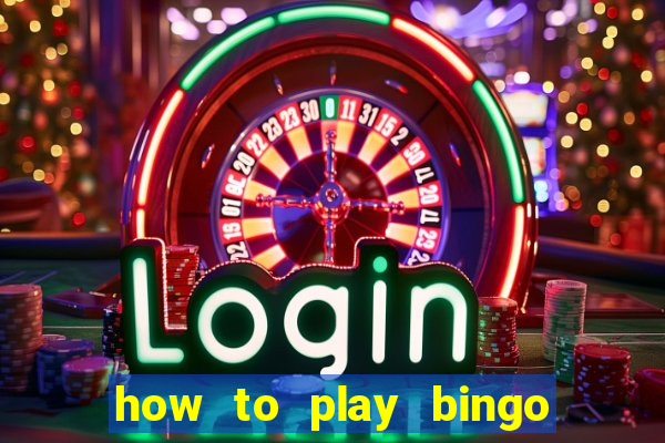 how to play bingo for money