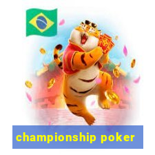 championship poker