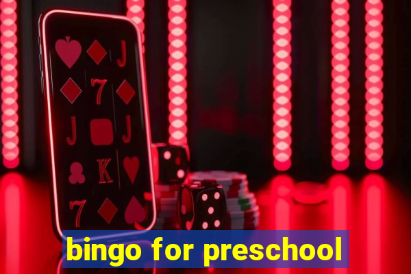 bingo for preschool