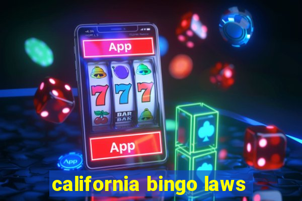 california bingo laws