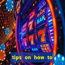 tips on how to win playing slot machines