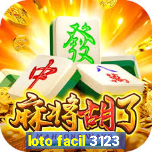 loto facil 3123