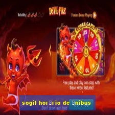 sogil hor谩rio de 么nibus