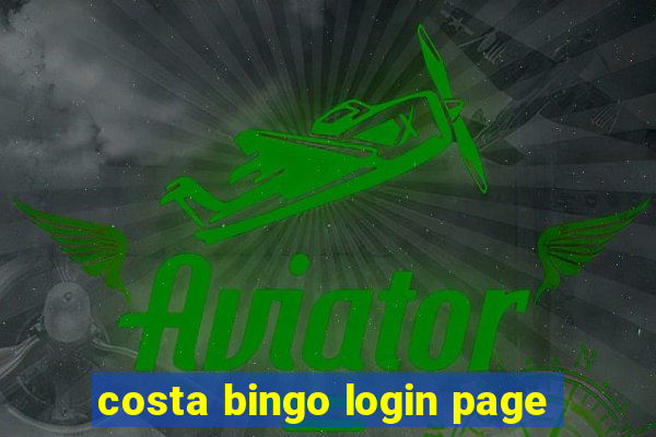 costa bingo login page