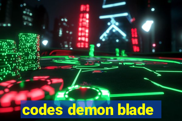 codes demon blade