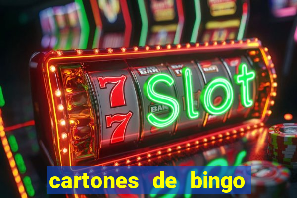 cartones de bingo para imprimir