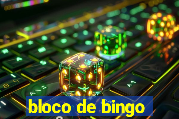 bloco de bingo