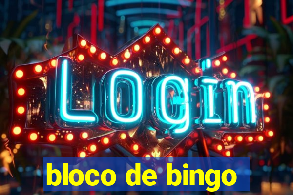 bloco de bingo