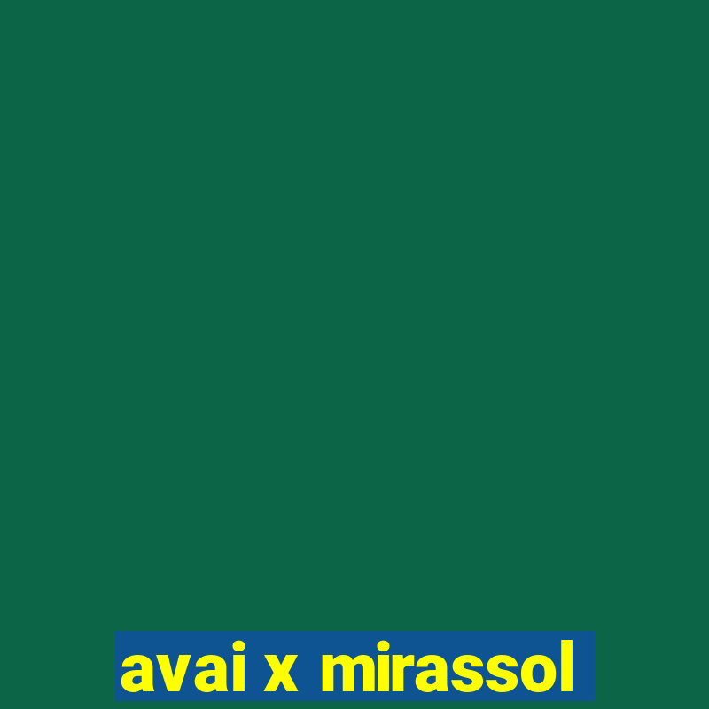 avai x mirassol