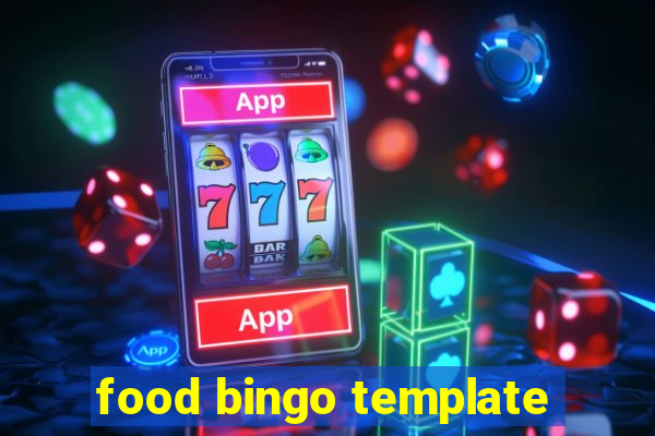 food bingo template