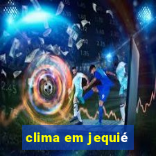 clima em jequié