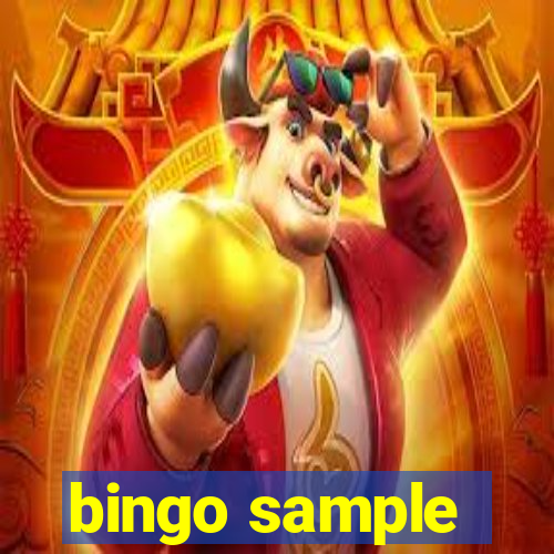 bingo sample