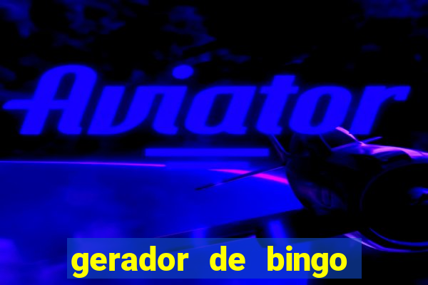 gerador de bingo de palavras