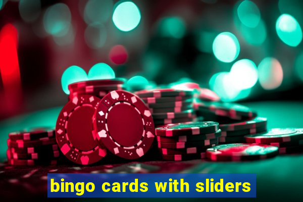 bingo cards with sliders