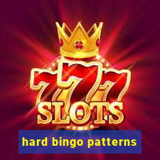 hard bingo patterns