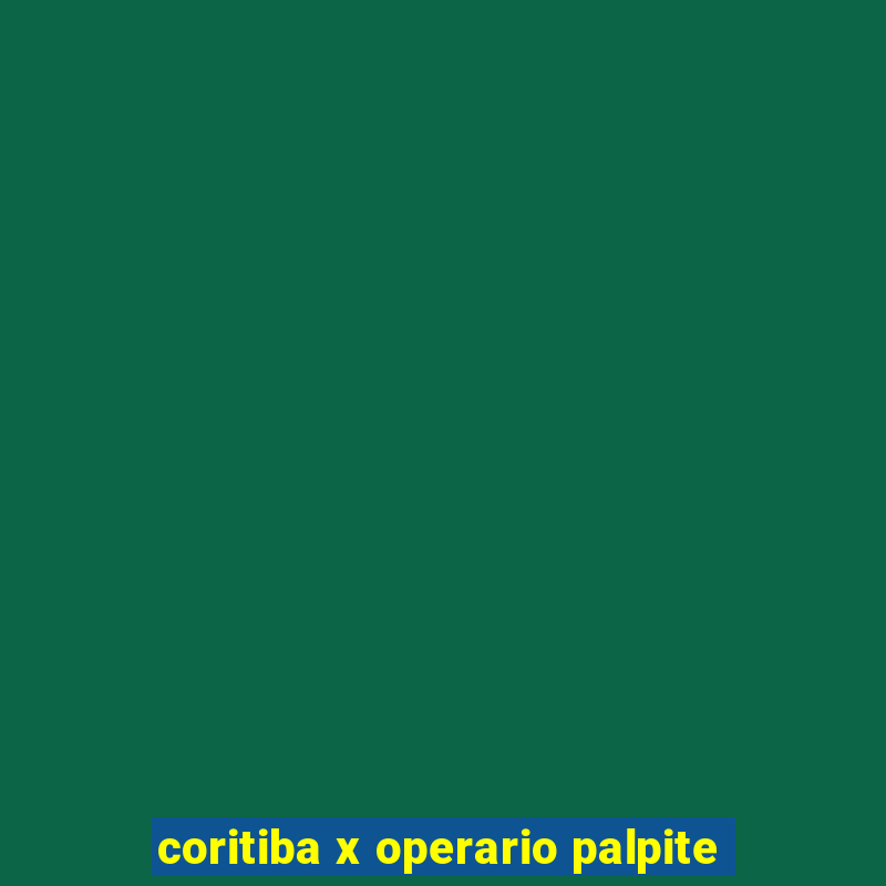 coritiba x operario palpite